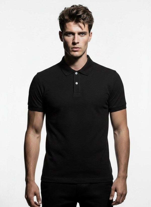Mannequin en polo iconique noir
