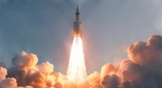 Rakete beim Start